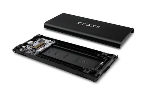 M.2 SSD-Gehäuse Icy Dock MB861U31-1M2B 10 Gbit/s USB Schwarz