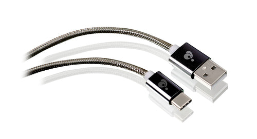 USB Cable iogear G2LU3CAM01-GY USB-C to USB-A 1m Stainless Steel