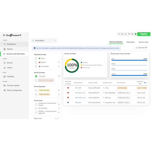 APC EcoStruxure IT Expert Softwarelizenz 3-Jahres-Abonnement