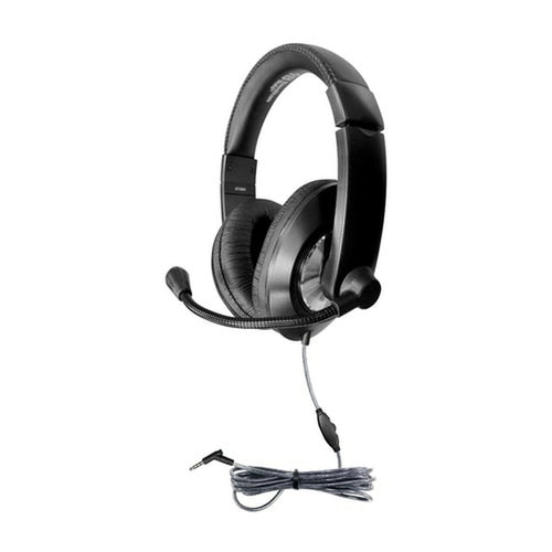 Wired Headset HamiltonBuhl Smart-Trek 50-20000Hz Lightweight 190g Black/Silver for Calls & Music