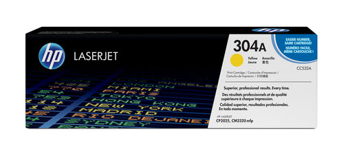 HP 304A Yellow Original LaserJet Toner Cartridge - 2800 Pages
