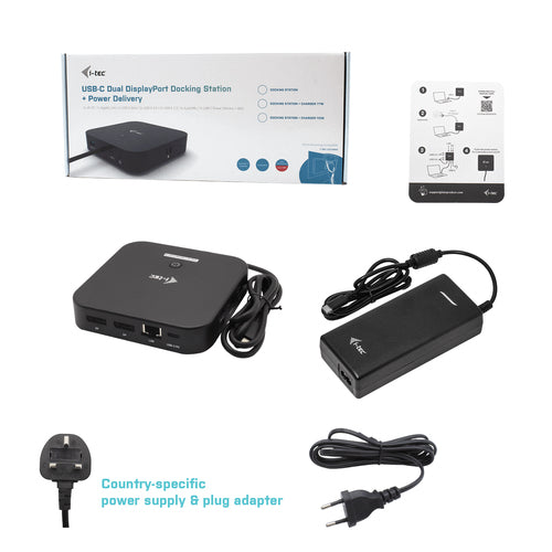 i-tec C31DUALDPDOCKPD100WUK laptop dock/port replicator