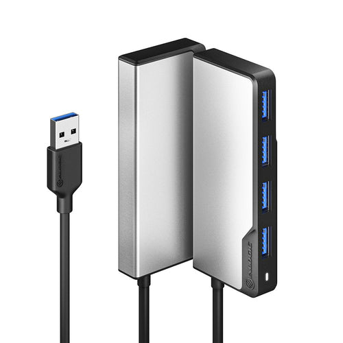 ALOGIC USB-A Fusion SWIFT 4-in-1 Adapter - 5000 Mbit/s High-Speed Connectivity, Grey