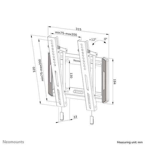 Neomounts WL35-550BL12 TV mount/stand