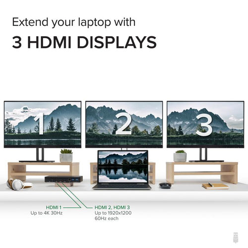 USB-C-Dockingstation Plugable UD-3900PDZ mit 60W Power Delivery