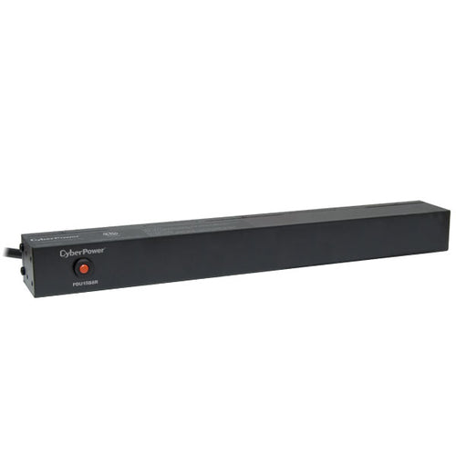 CyberPower PDU15B8R 1U Stromverteilungseinheit – 8 AC-Steckdosen, Schwarz