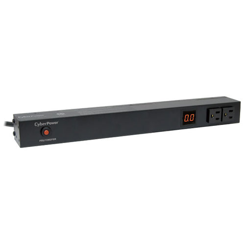 CyberPower PDU15M2F8R 1U Metered 10 AC Outlets LCD Schwarz