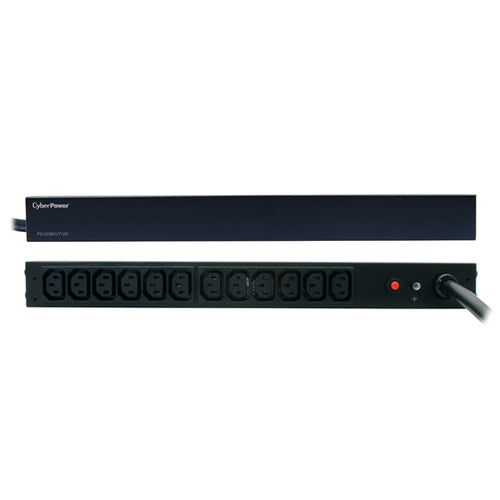 CyberPower PDU20BHVT12R 1U Stromverteilungseinheit – 12 AC-Steckdosen, horizontal/vertikal, schwarz