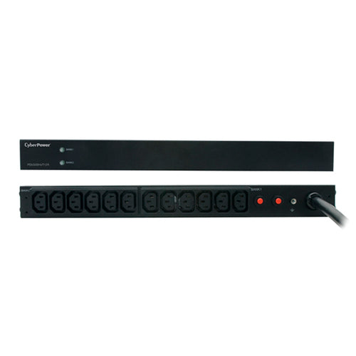 CyberPower PDU30BHVT12R 12-fach Steckdosenleiste – 1HE, Schwarz, Rackmontierbar