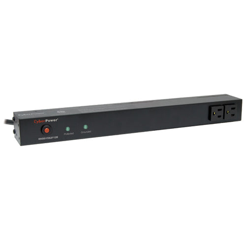 CyberPower RKBS15S2F12R Überspannungsschutz – 3600 Joule, 14 Steckdosen, NEMA 5-15R, Schwarz