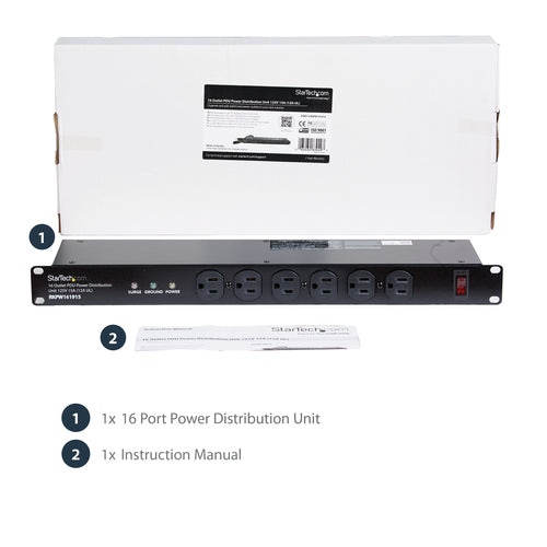 StarTech.com RKPW161915 power distribution unit (PDU)