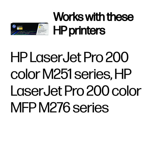 Yellow LaserJet Toner Cartridge Original HP 131A 1800 Pages