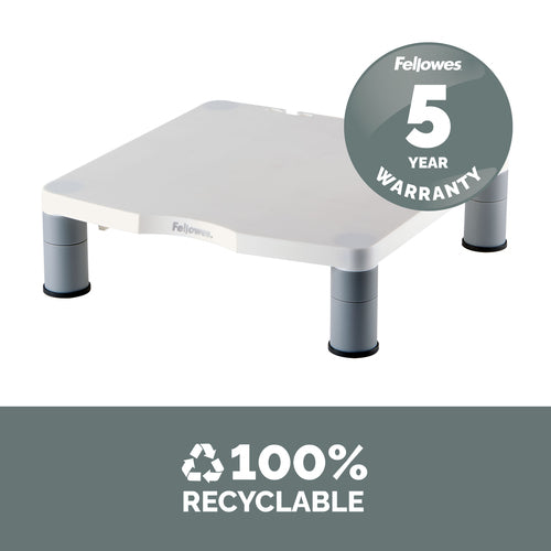 Fellowes Standard Monitorständer – Verstellbarer ergonomischer Ständer – Max. Gewicht 27 kg