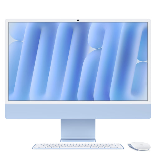 24-Inch Apple iMac M4 Chip 10-Core CPU 16GB RAM 256GB SSD Retina 4.5K Blue