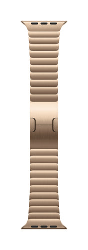 Apple Watch 42mm Gold Link Bracelet Band Stainless Steel Compatible with 38mm 40mm 41mm
