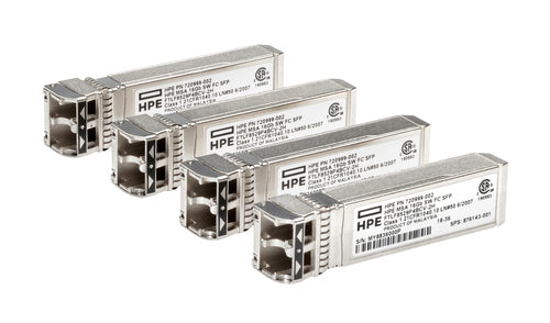HPE MSA 16Gb Short Wave Fibre Channel SFP+ 4-pack Transceiver network transceiver module