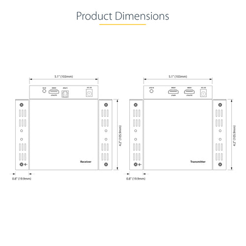 StarTech.com 4K70IC-EXTEND-HDMI AV extender