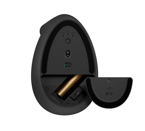 Mouse Logitech Lift Left Vertical Ergonomic 4000 DPI Optical Wireless Bluetooth - 910-006474