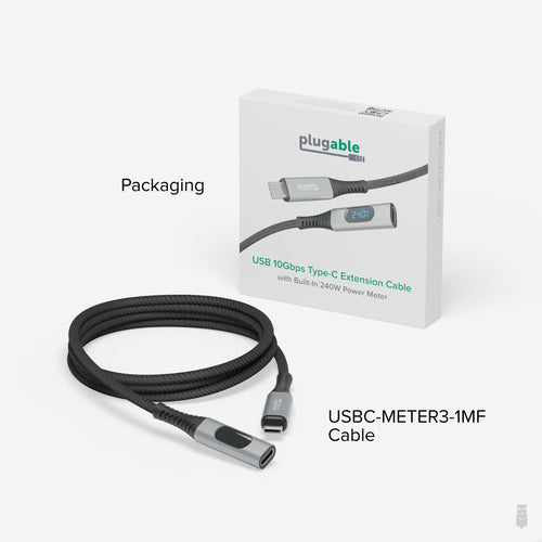 Plugable Technologies USBC-METER3-1MF USB cable