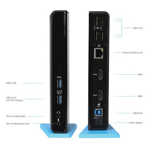 i-tec U3DUALHDMIDOCKUK laptop dock/port replicator