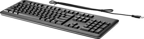Kabelgebundene HP USB-Tastatur, volle Größe, 100 % – Schwarz, verbessertes Tipperlebnis