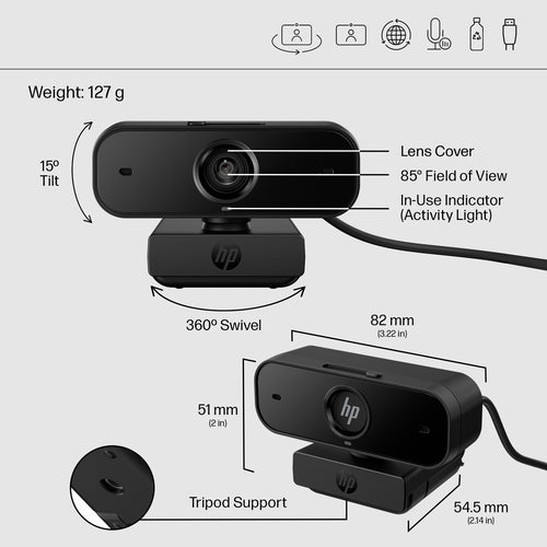 HP 430 FHD webcam