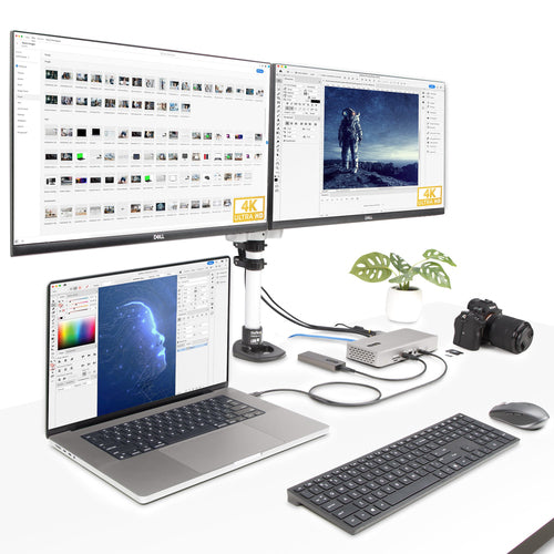 USB4 Thunderbolt 4 Docking Station 98W Charging Quad Display