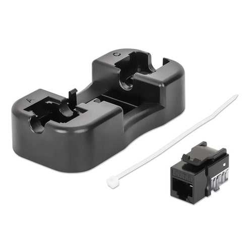 10GBase-T RJ-45 Female Keystone Module Flat Black Intellinet