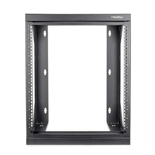 Wall Mounted Rack Cabinet Rocstor 12U 38.5kg Weight Capacity Black