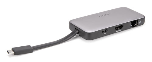 USB-C Hub Rocstor Y10A305-S1 4K 60Hz HDMI RJ-45 USB 3.0