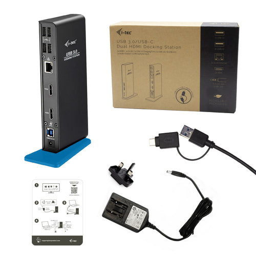 i-tec U3DUALHDMIDOCKUK laptop dock/port replicator