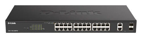 D-Link 26-Port Gigabit Smart Managed Switch PoE+ Full Duplex Rack Mountable