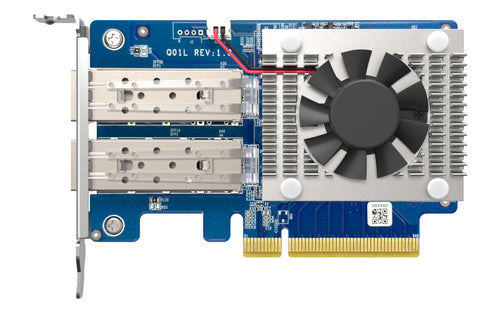 10GbE SFP+ Netzwerk-Erweiterungskarte QNAP PCI Express Dual-Port Faser