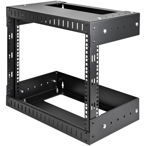 StarTech.com RK812WALLOA 8U Wall Mount Network Rack - Adjustable Depth, 2 Post Open Frame