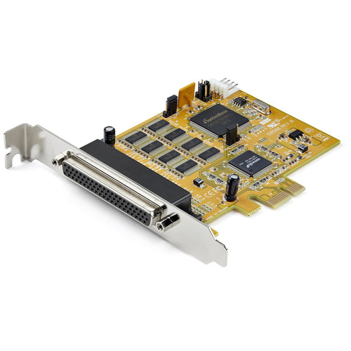 8-Port PCI Express RS232 Serial Adapter Card 16C1050 15kV ESD Protection