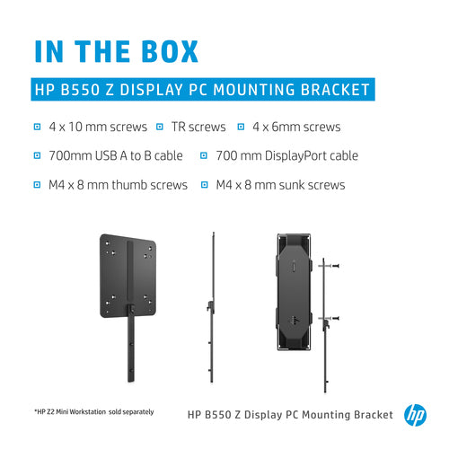 HP B550 Z Display PC Mounting Bracket