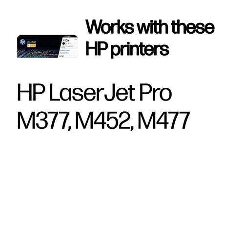 HP 410X Original LaserJet Tonerkartusche mit hoher Reichweite, Schwarz