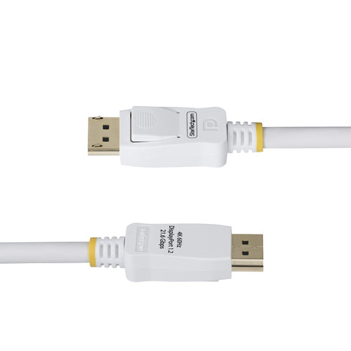 DisplayPort-Kabel, 3 m, weiß, 4K, 60 Hz, VESA-zertifiziert