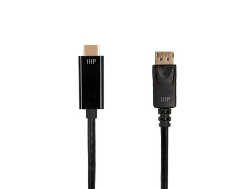 DisplayPort to HDMI Adapter Monoprice Male-Male 2m Straight