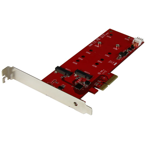 StarTech.com PEX2M2 M.2 SATA SSD Controller-Karte – PCIe Low Profile, Dual-Laufwerk-Unterstützung
