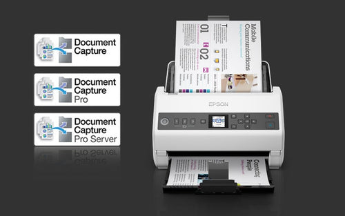 Epson DS-730N Dokumentenscanner – 600 DPI, schnelles Scannen, kompaktes Design
