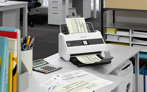 Epson DS-730N Dokumentenscanner – 600 DPI, schnelles Scannen, kompaktes Design