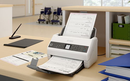 Epson DS-730N Dokumentenscanner – 600 DPI, schnelles Scannen, kompaktes Design