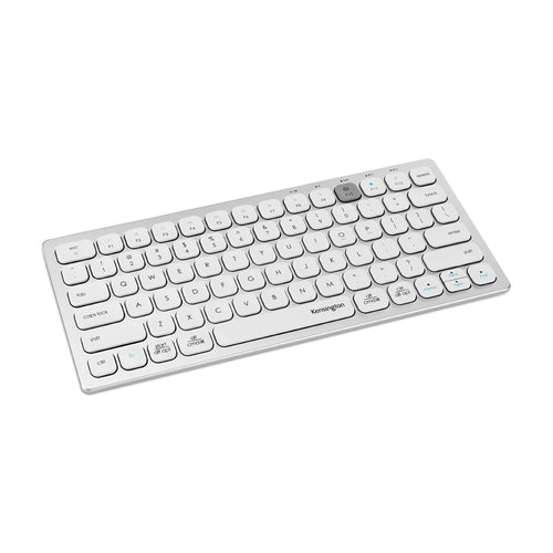 Kensington K75504US-SP Mini Wireless Tastatur – RF & Bluetooth – Silber – QWERTZ Layout