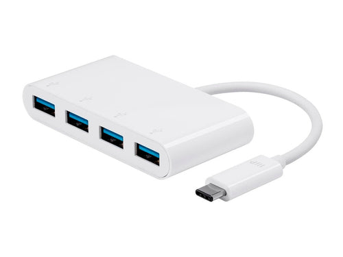 USB 3.2 Hub Type-C & Type-A 5000Mbps Monoprice Weiß