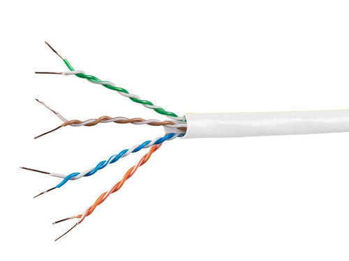 Cat6a Netzwerkkabel 304,8 m U/UTP Weiß Monoprice