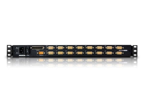 ATEN CL5716M KVM-Switch – 1280 x 1024 SXGA, Rack-Montage, Schwarz