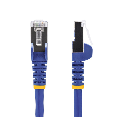 CAT8 Ethernet-Kabel 15 cm knickfrei RJ45 25G 2000MHz S/FTP Blau