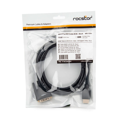 Rocstor Y10C263-B1 video cable adapter
