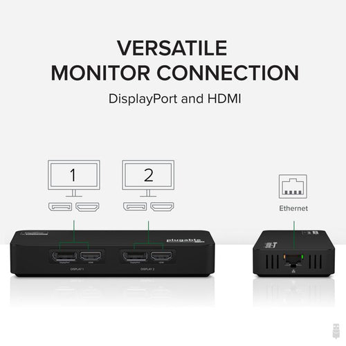 USB-C Dual Monitor Dockingstation 4K DisplayPort HDMI Adapter
